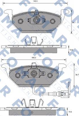 FOMAR Friction FO 687781 - Гальмівні колодки, дискові гальма autozip.com.ua