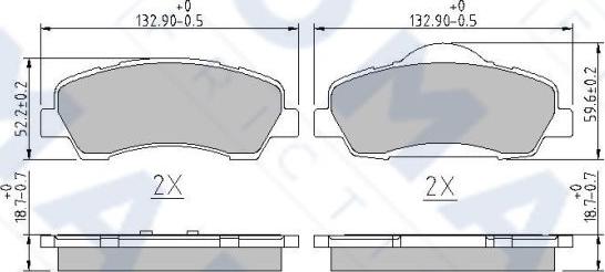 FOMAR Friction FO 251381 - Гальмівні колодки, дискові гальма autozip.com.ua