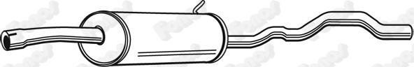 Fonos 619952 - Середній глушник вихлопних газів autozip.com.ua