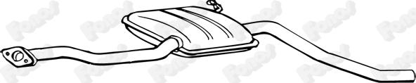 Fonos 619444 - Середній глушник вихлопних газів autozip.com.ua