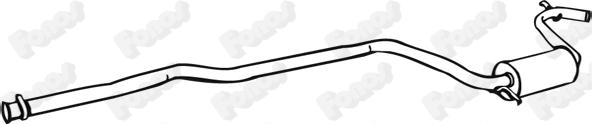 Fonos 619132 - Середній глушник вихлопних газів autozip.com.ua
