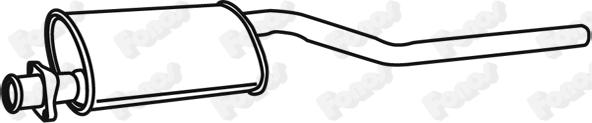 Fonos 619849 - Середній глушник вихлопних газів autozip.com.ua