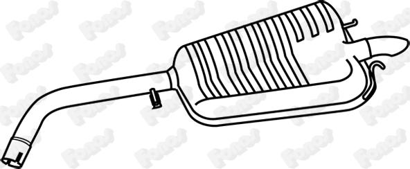 Fonos 619847 - Глушник вихлопних газів кінцевий autozip.com.ua