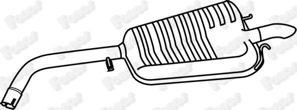 Fonos 619249 - Глушник вихлопних газів кінцевий autozip.com.ua