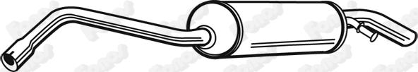 Fonos 619844 - Глушник вихлопних газів кінцевий autozip.com.ua