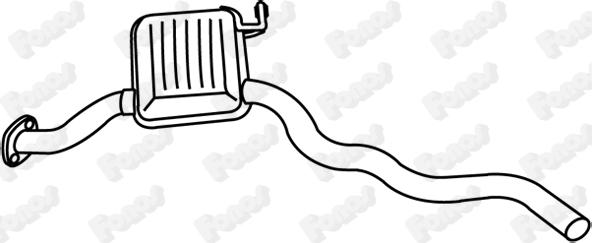 Fonos 619727 - Середній глушник вихлопних газів autozip.com.ua