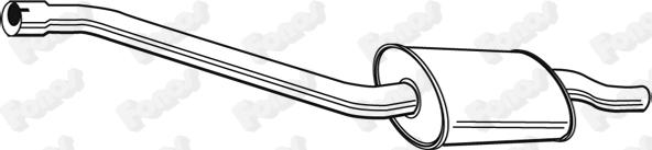 Fonos 616463 - Середній глушник вихлопних газів autozip.com.ua