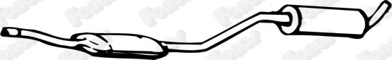 Fonos 610610 - Середній глушник вихлопних газів autozip.com.ua