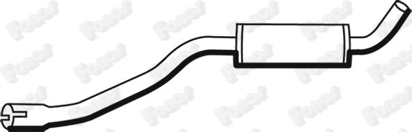 Fonos 610738 - Середній глушник вихлопних газів autozip.com.ua