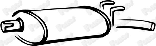 Fonos 611173 - Глушник вихлопних газів кінцевий autozip.com.ua
