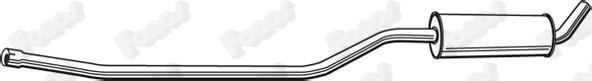 Fonos 631007 - Середній глушник вихлопних газів autozip.com.ua