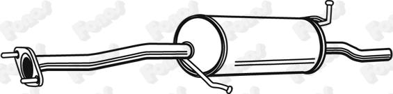 Fonos 620148 - Глушник вихлопних газів кінцевий autozip.com.ua