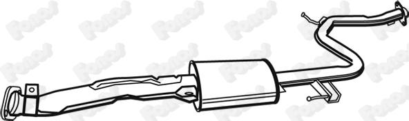 Fonos 620120 - Середній глушник вихлопних газів autozip.com.ua