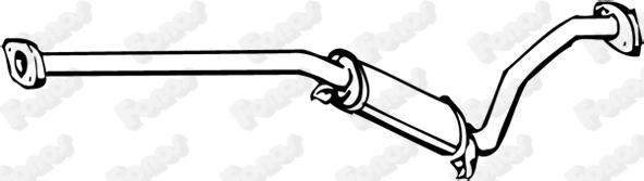 Fonos 670735 - Середній глушник вихлопних газів autozip.com.ua