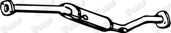 Fonos 670737 - Середній глушник вихлопних газів autozip.com.ua