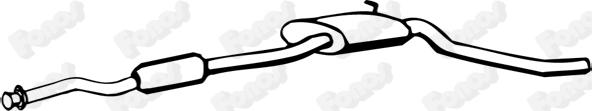 Fonos 09453 - Середній глушник вихлопних газів autozip.com.ua