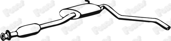 Fonos 02666 - Середній глушник вихлопних газів autozip.com.ua