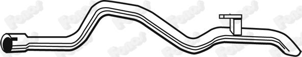 Fonos 02766 - Труба вихлопного газу autozip.com.ua