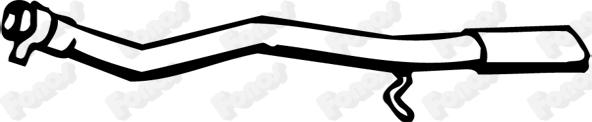 Fonos 14081 - Труба вихлопного газу autozip.com.ua