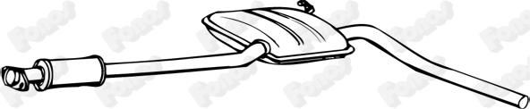 Fonos 12703 - Середній глушник вихлопних газів autozip.com.ua
