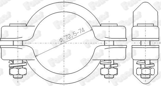 Fonos 86170 - З'єднувальні елементи, система випуску autozip.com.ua