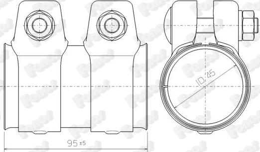 Fonos 80713 - З'єднувальні елементи, система випуску autozip.com.ua