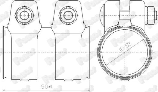 Fonos 80724 - З'єднувальні елементи, система випуску autozip.com.ua