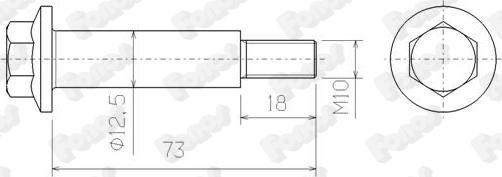 Fonos 83149 - Болт, система випуску autozip.com.ua