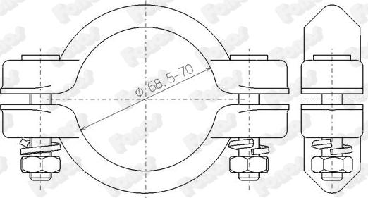 Fonos 82516 - З'єднувальні елементи, система випуску autozip.com.ua