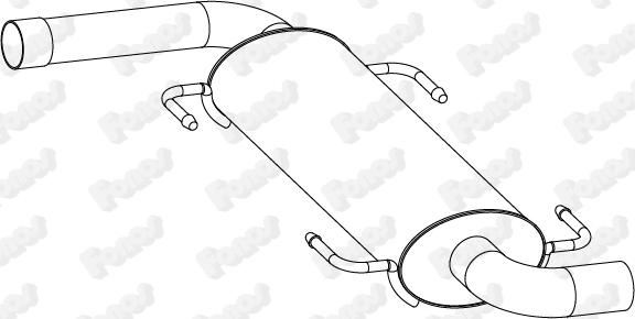 Fonos 24320 - Глушник вихлопних газів кінцевий autozip.com.ua