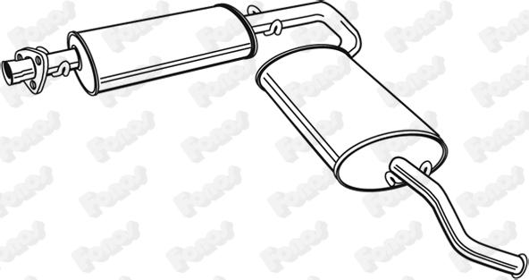 Fonos 23647 - Глушник вихлопних газів кінцевий autozip.com.ua