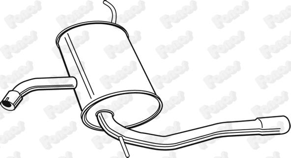 Fonos 23260 - Глушник вихлопних газів кінцевий autozip.com.ua
