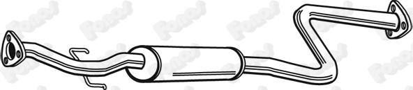 Fonos 615332 - Середній глушник вихлопних газів autozip.com.ua