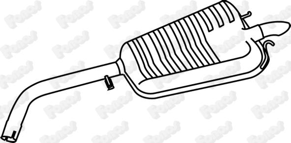 Fonos 70204 - Глушник вихлопних газів кінцевий autozip.com.ua
