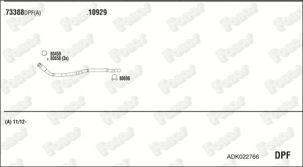 Fonos ADK022766 - Система випуску ОГ autozip.com.ua