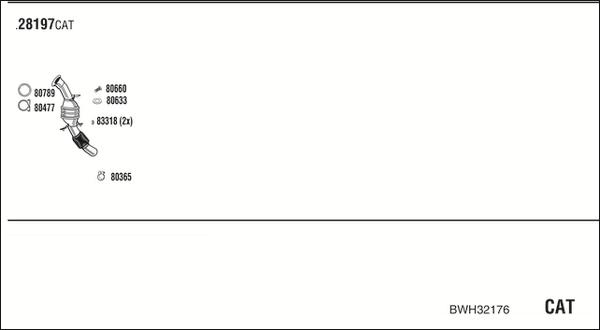 Fonos BWH32176 - Система випуску ОГ autozip.com.ua