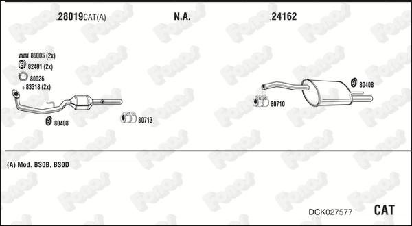 Fonos DCK027577 - Система випуску ОГ autozip.com.ua