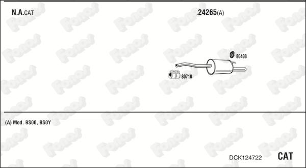 Fonos DCK124722 - Система випуску ОГ autozip.com.ua