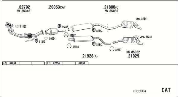 Fonos FI65004 - Система випуску ОГ autozip.com.ua