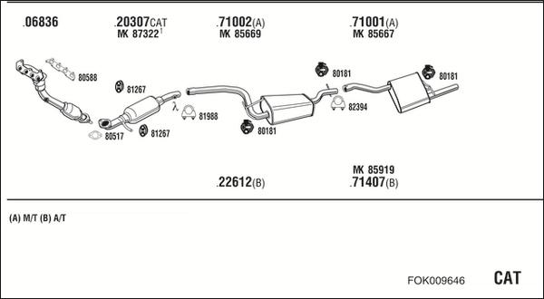 Fonos FOK009646 - Система випуску ОГ autozip.com.ua