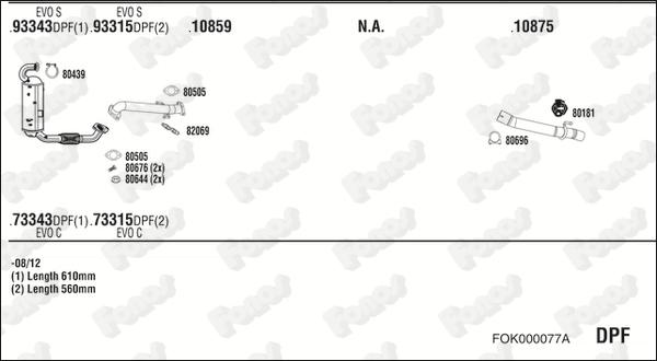 Fonos FOK000077A - Система випуску ОГ autozip.com.ua