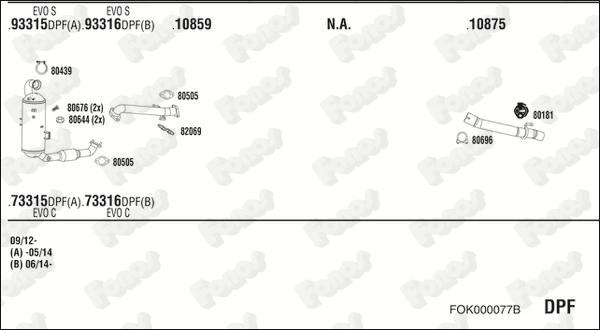 Fonos FOK000077B - Система випуску ОГ autozip.com.ua