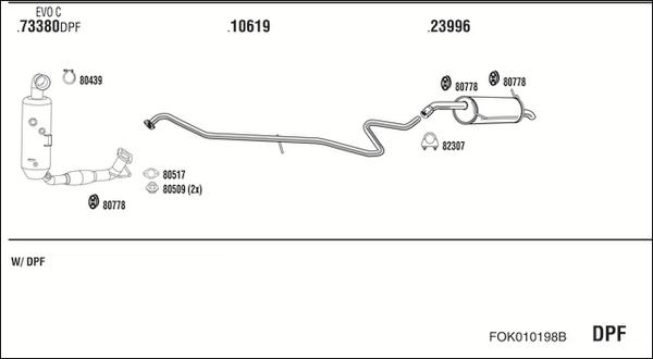 Fonos FOK010198B - Система випуску ОГ autozip.com.ua