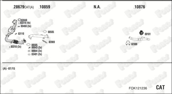 Fonos FOK121236 - Система випуску ОГ autozip.com.ua