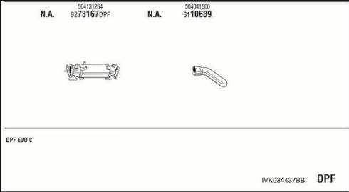 Fonos IVK034437BB - Система випуску ОГ autozip.com.ua