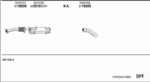 Fonos IVK034310BA - Система випуску ОГ autozip.com.ua