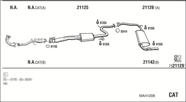 Fonos MA41208 - Система випуску ОГ autozip.com.ua