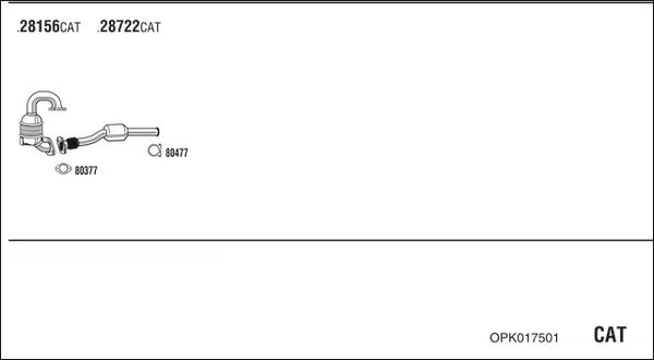 Fonos OPK017501 - Система випуску ОГ autozip.com.ua