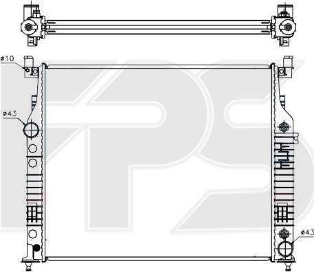 FPS FP 46 A51 - Радіатор, охолодження двигуна autozip.com.ua