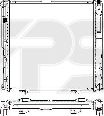 FPS FP 46 A1045 - Радіатор, охолодження двигуна autozip.com.ua